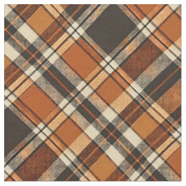 Rustic Cottagecore Orange och Beige Play Mönster Tyg