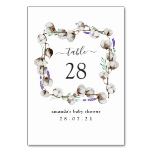 Rustic Cotton Lavender Bordsnummer