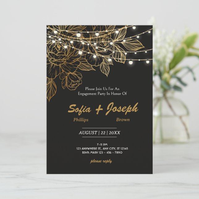 Rustic Country Barn Wedding Invitation Inbjudningar (Stående Fram)