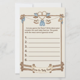 Rustic Cowboy Baby Shower Gissa Baby matspelet