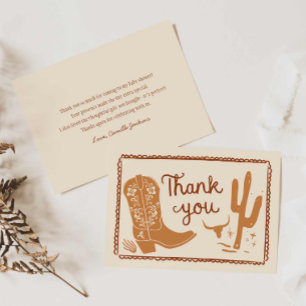 Rustic Cowboy Baby Shower Tack för kortet