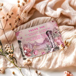 Rustic Cowboy Rodeo 1st Birthday Design Tack Kort