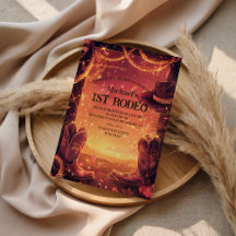 Rustic Cowboy Rodeo 1st Birthday