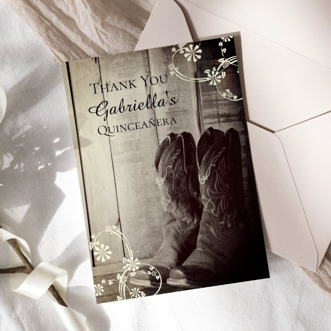 Rustic CowboyBoots Westerna Quinceañera Tack (Skapare uppladdad)