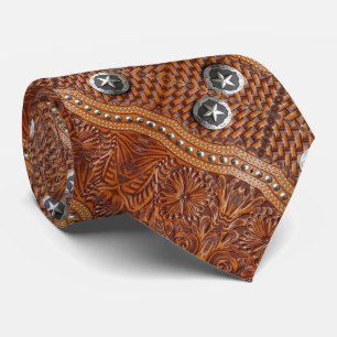 Rustic Cowboys Westerna Land Leather Mönster Slips