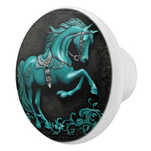Rustic Cowboys Westerna Land Turcos Horse Knopp