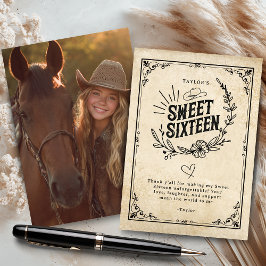 Rustic Cowgirl Sweet sixteen Photo Tack Kort