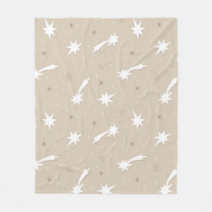 Rustic Craft Papper julstjärna Mönster Fleecefilt