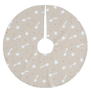 Rustic Craft Papper julstjärna Mönster Julgransmatta Borstad Polyester