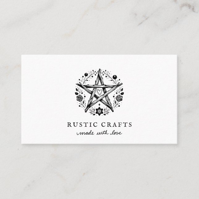 Rustic Crafts Business Visitkort (Framsida)