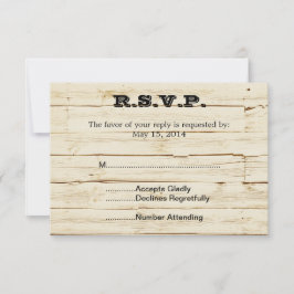 Rustic Cream Wood OSA Kort