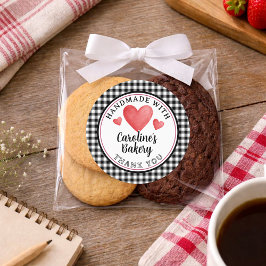 Rustic Custom Homemade Cookies Label Roll Runt Klistermärke