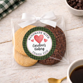 Rustic Custom Homemade Cookies Label Roll Runt Klistermärke