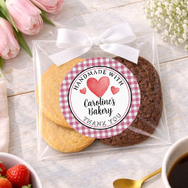 Rustic Custom Homemade Cookies Label Roll Runt Klistermärke