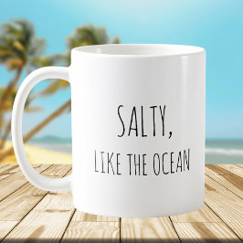 Rustic Cute Beach Ocean Pun Jokes Funny Quote Kaffemugg