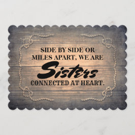 Rustic Cute Bridesmaid/Maid of honor Frieri Inbjudningar