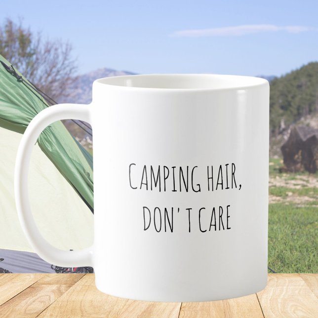 Rustic Cute Camping Funny Quote Kaffemugg (In situ)