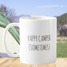 Rustic Cute Lycklig Camper Funny Quote