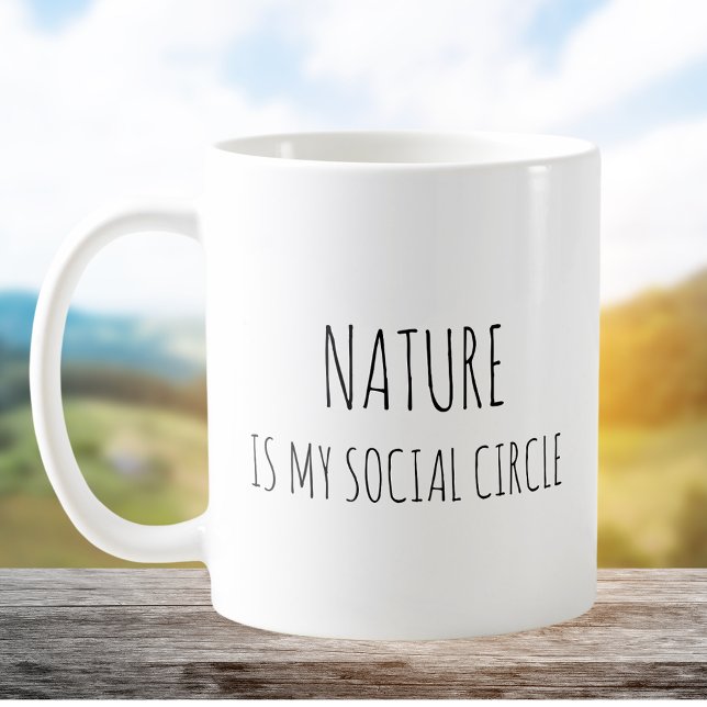 Rustic Cute Nature Pun Jokes Funny Quote Kaffemugg (In situ)