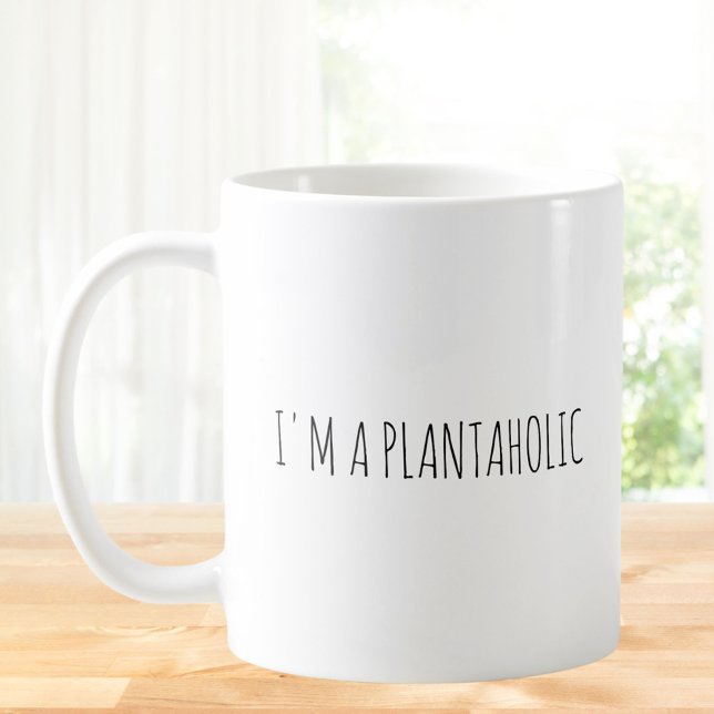 Rustic Cute Plant Älskare Pun Jokes Funny Quote Kaffemugg (In situ)
