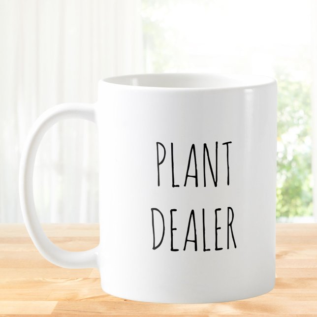Rustic Cute Plant Dealer Pun Jokes Funny Quote Kaffemugg (In situ)