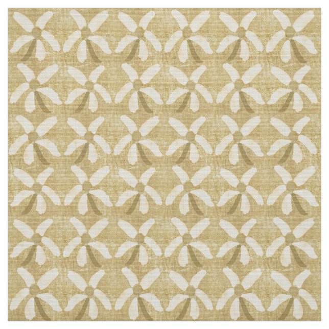 Rustic Daisy Fabric Tyg (Provkarta)