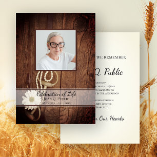 Rustic Daisy Horse Bit Westerna Firande av Life Inbjudningar
