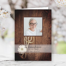 Rustic Daisy och Western begravningstjänst för Hor Program