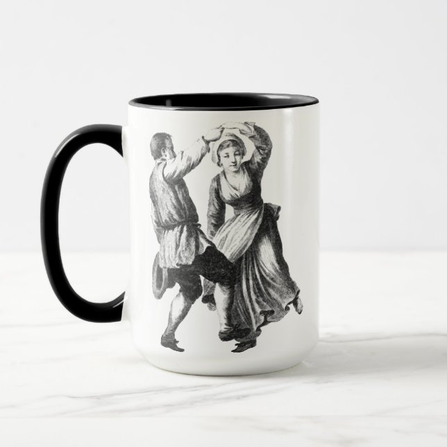 Rustic Dance Folk Art Coffee Mugg Kopp (Vänster)