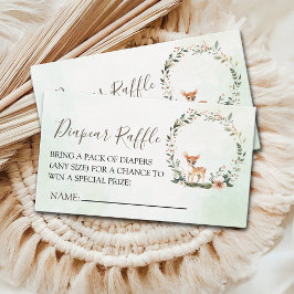 Rustic Deer-Themed Baby Shower Tilläggskort
