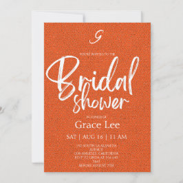 Rustic Denim Bridal Shower Invitation Inbjudningar