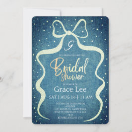 Rustic Denim Bridal Shower Invitation Inbjudningar