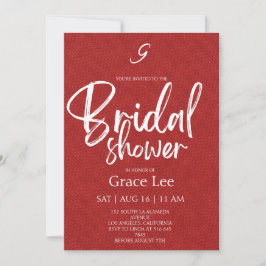 Rustic Denim Bridal Shower Invitation Inbjudningar
