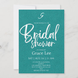 Rustic Denim Bridal Shower Invitation Inbjudningar