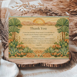 Rustic Desert Florals Birthday Tack Kort