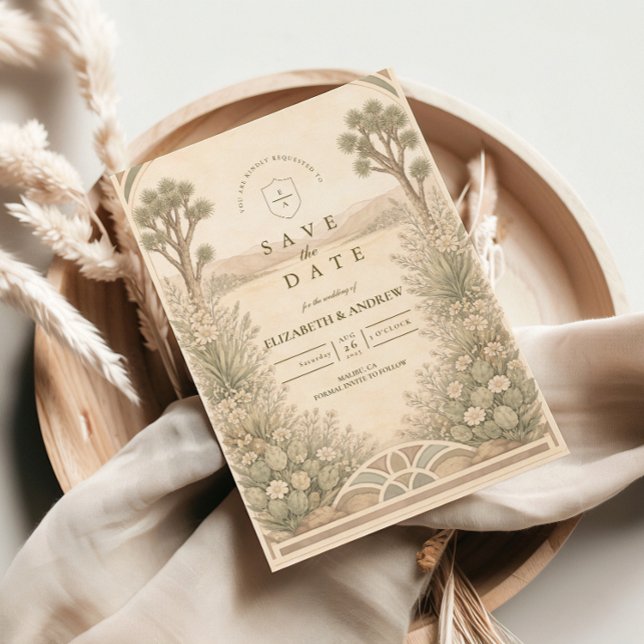 Rustic Desert Meadow Wedding Spara Datumet (Skapare uppladdad)