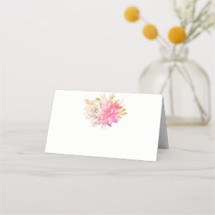 Rustic Desert Watercolor Succulents Boho Placeringskort