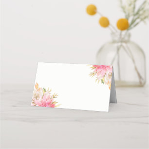 Rustic Desert Watercolor Succulents Placeringskort