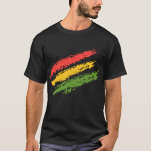 Rustic Diagonal Rasta Rand T Shirt