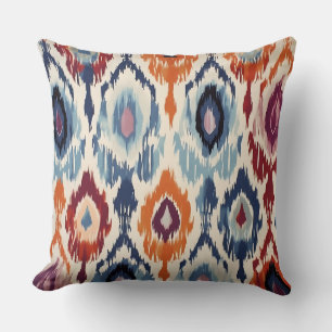 Rustic Diamond Ikat Mönster Kudde