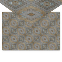 Rustic Diamond Mönster Weasted Woodgrain