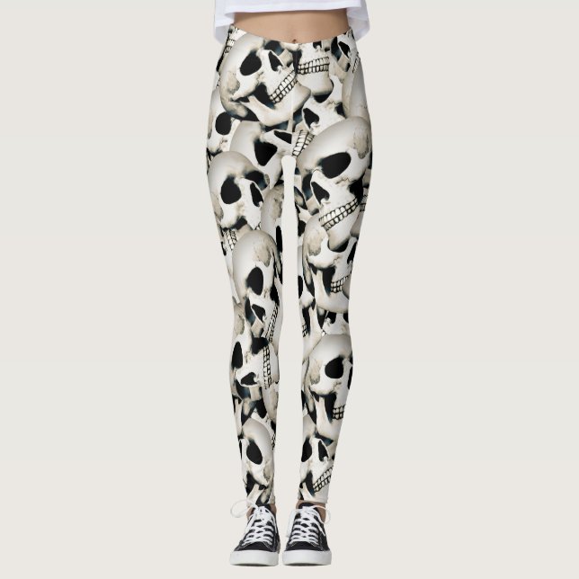 Rustic Döskallars Patterned Leggings (Framsida)