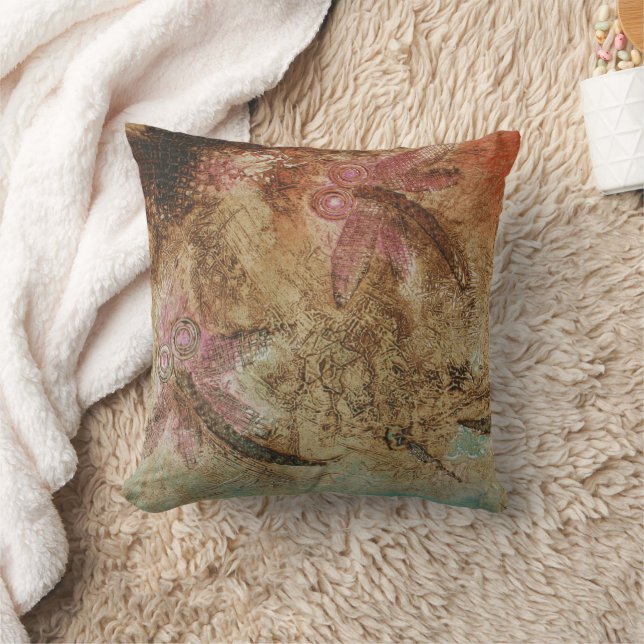 Rustic Dragonfly Dreaming Kudde (Filt)