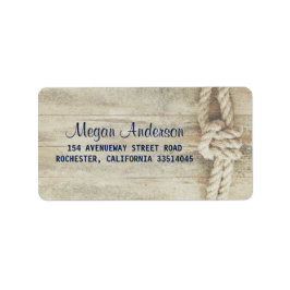 Rustic Driftwood Rustic Beach Nautical Adressetikett