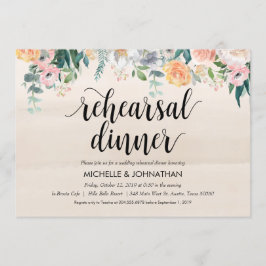 Rustic Dusk Bröllop Rehearsal Middagsinbjudan Inbjudningar