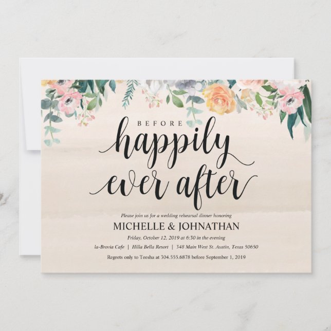 Rustic Dusk Bröllop Rehearsal Middagsinbjudan Inbjudningar (Framsida)