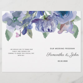 Rustic Dusty Blue Blommigt Bröllop