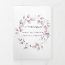 Rustic Dusty Lila Mauve Rosa Blommigt Bröllop