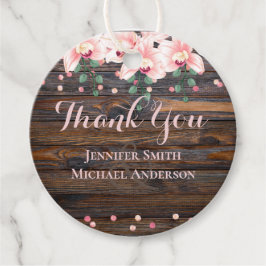 Rustic Dusty Ro Rosa Blommigt Bröllop Gåvor Etiketter