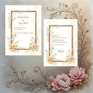 Rustic Earthy Blommigt Harmony Bröllop